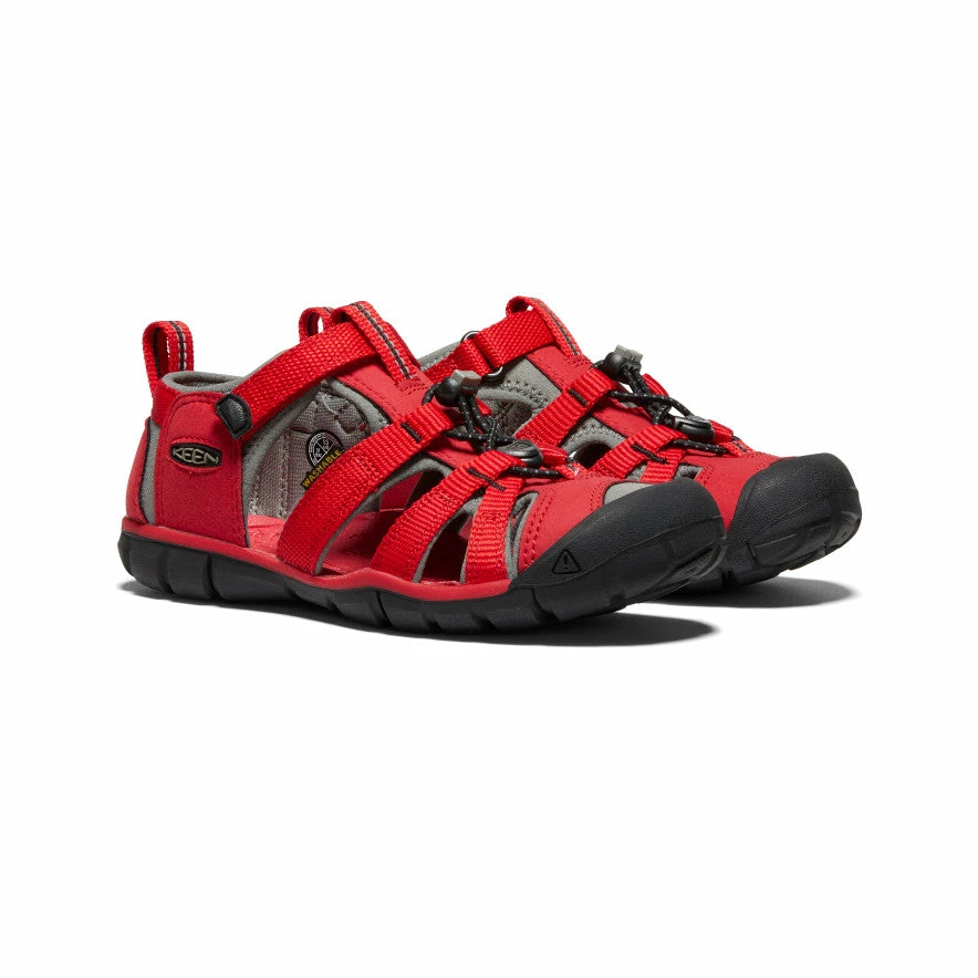 Keen Seacamp II CNX Sandale Für Jüngere Kinder | Racing Red/Gargoyle 2 Keen Seacamp II CNX Sandale Für Jüngere Kinder | Racing Red/Gargoyle – Bild 2