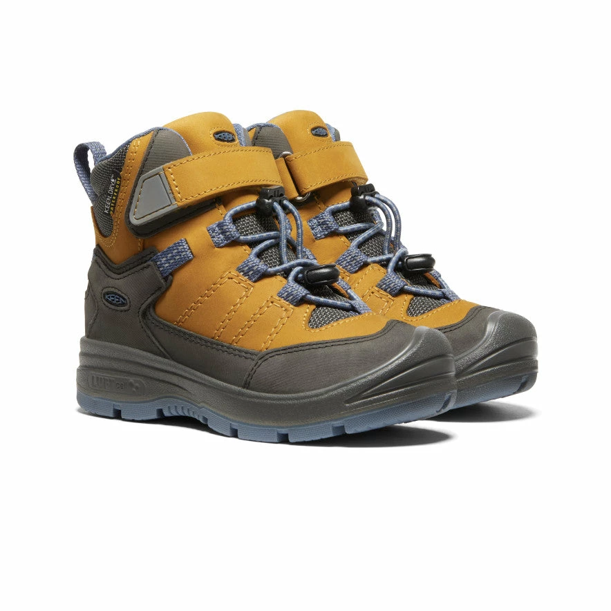 Keen Redwood Mid Waterproof Stiefel Für Jüngere Kinder | Harvest Gold/Vintage Indigo 2 Keen Redwood Mid Waterproof Stiefel Für Jüngere Kinder | Harvest Gold/Vintage Indigo – Bild 2