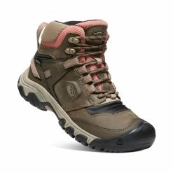 Keen Ridge Flex Waterproof Wanderstiefel Für Damen | Timberwolf/Brick Dust -Keen Verkäufe 1c8f4271f7ed0fe5756783bb065af851d17fa091