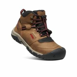 Keen Ridge Flex Waterproof Stiefel Für Jugendliche | Bison/Red Carpet -Keen Verkäufe 3738100cf43734871874e89cd8566691c175526e