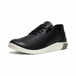 Keen KNX Ungefütterte Ledersneaker Für Damen | Black/Star White -Keen Verkäufe 45b79521c4237eaff1cf0cb74dc360400ff6a0a3
