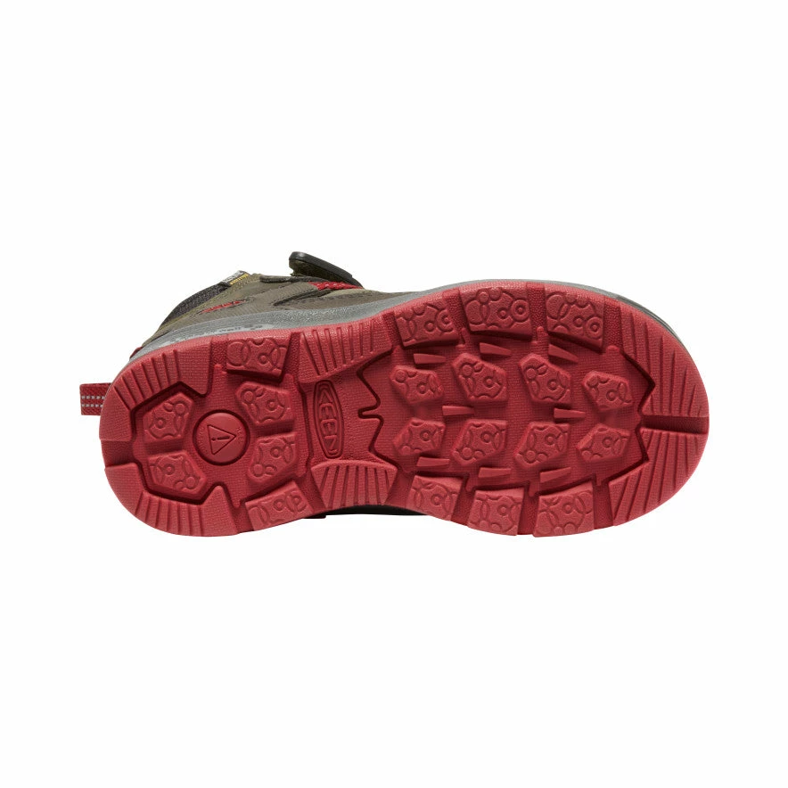 Keen Redwood Mid Waterproof Stiefel Für Jüngere Kinder | Steel Grey/Red Dahlia 4 Keen Redwood Mid Waterproof Stiefel Für Jüngere Kinder | Steel Grey/Red Dahlia – Bild 4