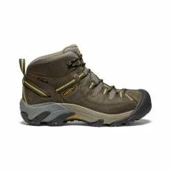 Keen Targhee II Waterproof Mid Wanderstiefel Für Herren | Black Olive/Yellow
