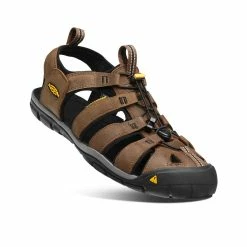 Keen Clearwater Leather CNX Sandale Für Herren | Dark Earth/Black -Keen Verkäufe 57de6ca65e9c42f6a5342304fe011e5ba0e46f61