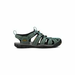 Keen Clearwater Leather CNX Sandale Für Damen | Mineral Blue/Yellow