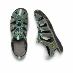 Keen Clearwater Leather CNX Sandale Für Damen | Mineral Blue/Yellow -Keen Verkäufe 782202d9d9e4ba3a9994380ed42abeffb8d40d68