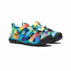 Keen Seacamp II CNX Sandale Für Jugendliche | Vivid Blue/Original Tie Dye -Keen Verkäufe 951c453449a566ef24e9b386972a020d2a00065a
