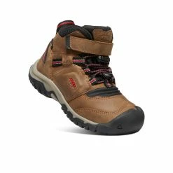 Keen Ridge Flex Waterproof Stiefel Für Jüngere Kinder | Bison/Red Carpet -Keen Verkäufe 9ca41f93561e745f1624b5ed18d8da809975f4e0