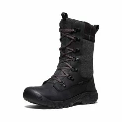 Keen Greta Tall Waterproof Stiefel Für Damen | Black/Black Plaid -Keen Verkäufe bdf1f155a90e4a01c59bd4335d6b406c26f388c9