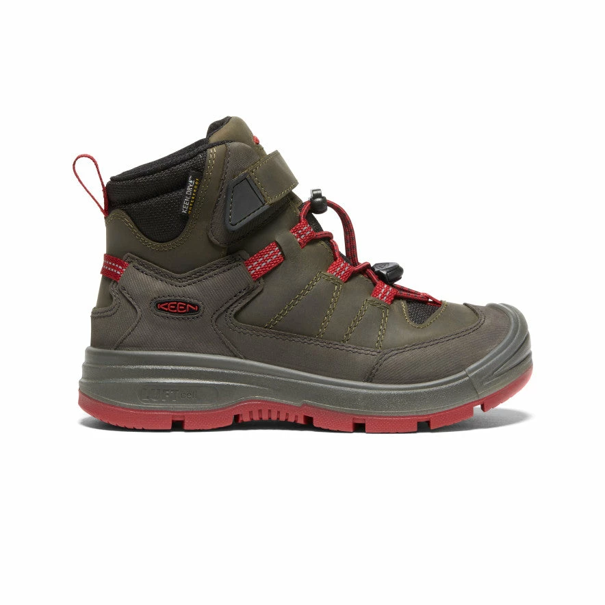 Keen Redwood Waterproof Mid Stiefel Für Jugendliche | Steel Grey/Red Dahlia 1 Keen Redwood Waterproof Mid Stiefel Für Jugendliche | Steel Grey/Red Dahlia