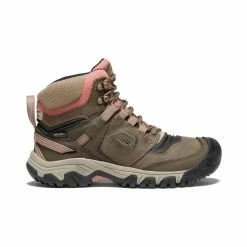 Keen Ridge Flex Waterproof Wanderstiefel Für Damen | Timberwolf/Brick Dust