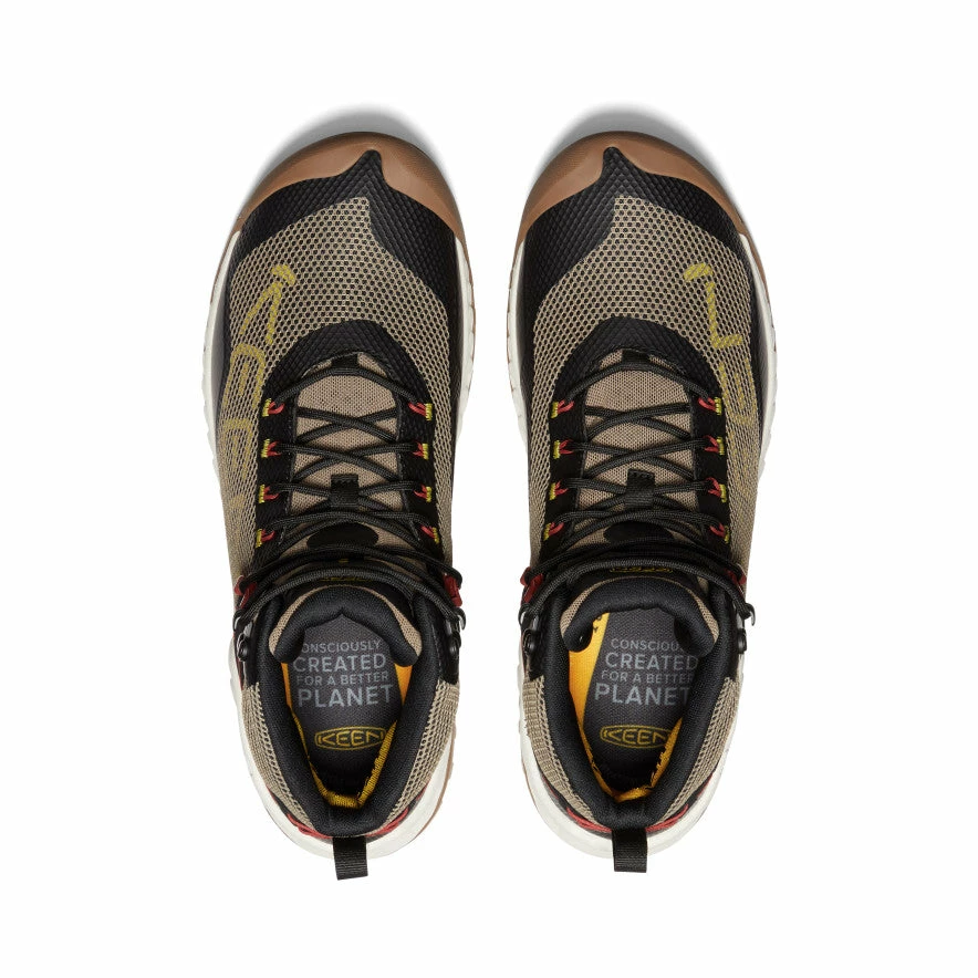 Keen NXIS EVO Waterproof Mid Für Herren | Brindle/Citronelle 4 Keen NXIS EVO Waterproof Mid Für Herren | Brindle/Citronelle – Bild 4