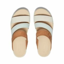 Keen Ellecity Slide Mit Keilabsatz Für Damen | Natural Leather/Clearly Aqua -Keen Verkäufe dfa60d7d497b61bcbb91b18cb45eeff78368640b