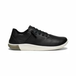 Keen KNX Ungefütterte Ledersneaker Für Herren | Black/Star White